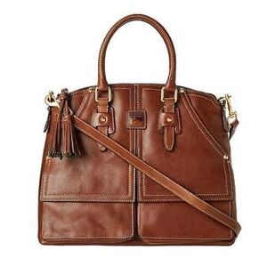 Dooney & Bourke Florentine Leather Clayton Satchel
